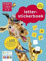 Maan roos vis letter-stickerboek - thumbnail