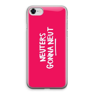 Neuters (roze): iPhone 8 Transparant Hoesje