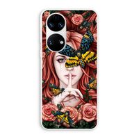 Lady Moth: Huawei P50 Transparant Hoesje