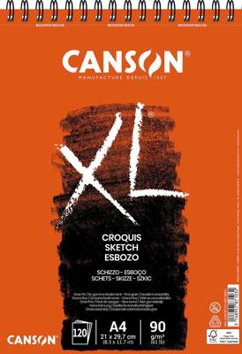 Canson schetsboek XL, 90 g/m², ft A4, 120 vel Canson schetsboek XL, 90 g/m², ft A4, 120 vel