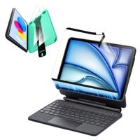 iPad Air 11” (2025) Rebound Magnetic Keyboard Case 360 Protection Paper-Feel Bundle-US Layout-Black