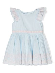 Stella McCartney Kids robe à broderies - Bleu