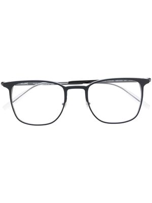 Montblanc lunettes de vue à monture carrée - Gris