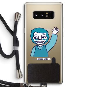 Zwaai: Samsung Galaxy Note 8 Transparant Hoesje met koord