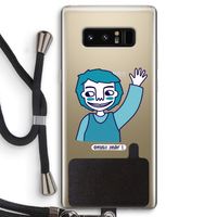 Zwaai: Samsung Galaxy Note 8 Transparant Hoesje met koord