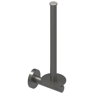 Reserverolhouder IVY Wandmodel Voor 2 Rollen Geborsteld Metal Black PVD