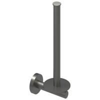 Reserverolhouder IVY Wandmodel Voor 2 Rollen Geborsteld Metal Black PVD