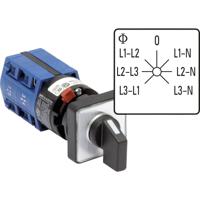 Kraus & Naimer CG4.A007.FS2.F785 Voltmeter omschakelaar 10 A Grijs, Zwart 1 stuk(s) - thumbnail