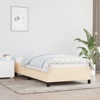Bedframe zonder matras 80x200 cm stof crèmekleurig