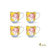 Pip Studio Koffiekoppen - Royal Yellow - 325ml - 4 St. - thumbnail