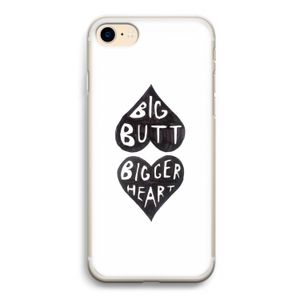 Big butt bigger heart: iPhone 7 Transparant Hoesje