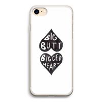 Big butt bigger heart: iPhone 7 Transparant Hoesje