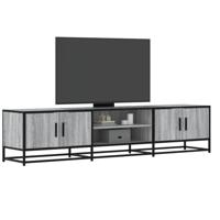 Tv-meubel 180x35x41 cm bewerkt hout grijs sonoma eikenkleurig