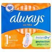 Always Always Maandverband Ultra Regular + Vleugels 14St - thumbnail