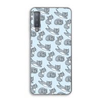 Poezen: Samsung Galaxy A7 (2018) Transparant Hoesje