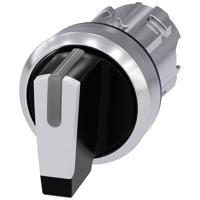 Siemens 3SU10522BL600AA0 Knevelschakelaar, verlicht, 22 mm, rond, metaal, hoogglans, wit 1 stuk(s)