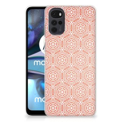 Motorola Moto G22 | TPU bumper | Pattern Orange
