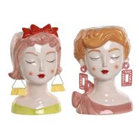 Home ESPRIT Multicolour Dolomite chica 16 x 14 x 26 cm (2 Stuks)