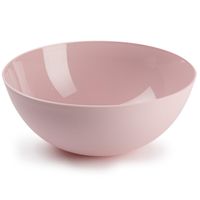 Serveerschaal/saladeschaal - D25 x H10 cm - kunststof - roze - 2,5 liter - thumbnail