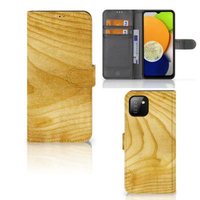 Samsung Galaxy A03 | Book Style Case | Licht Hout