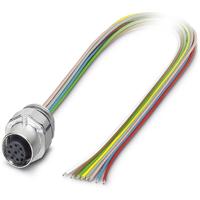 Phoenix Contact 1523489 Sensor/actuator inbouwconnector M12 Aantal polen (sensoren): 8 Bus, inbouw 0.50 m 1 stuk(s)