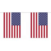 Luxe USA vlaggenlijn - 18 meter - 30 vlaggen - polyester - rechthoekig Luxe USA vlaggenlijn - 18 meter - 30 vlaggen - polyester - rechthoekig