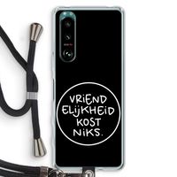 Vriendelijkheid: Sony Xperia 5 III Transparant Hoesje met koord