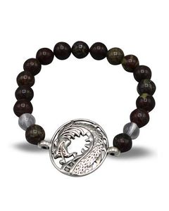 Edelsteen Armband Heliotroop met Draak