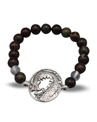 Edelsteen Armband Heliotroop met Draak
