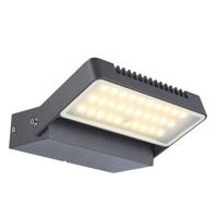 Buitenlamp verstelbaar LED 6 Watt wandlamp lamp terras buiten IP44 aluminium Globo 34125