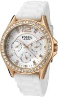 Horlogeband Fossil ES2810 Silicoon Wit 18mm