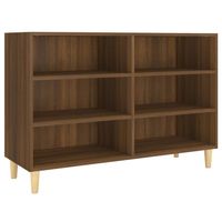 vidaXL Dressoir 103,5x35x70 cm bewerkt hout bruin eikenkleur - thumbnail