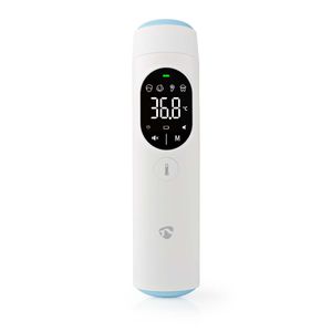 Nedis BTHTIR10WT digitale lichaams thermometer Thermometer met remote sensing Wit Oor, Voorhoofd Sensor