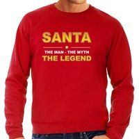 Santa sweater / outfit / the man / the myth / the legend rood voor heren