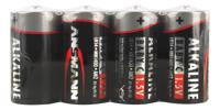 Ansmann alkaline batterij baby c / lr14 4 pcs. krimpfolie