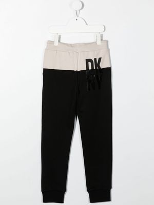 Dkny Kids pantalon de jogging à coupe fuselée - Noir