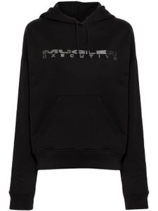 Mugler hoodie à logo - Noir