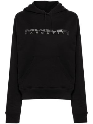 Mugler hoodie à logo - Noir