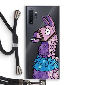 Lama: Samsung Galaxy Note 10 Plus Transparant Hoesje met koord