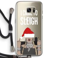 Came To Sleigh: Samsung Galaxy S7 Edge Transparant Hoesje met koord