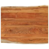 Tafelblad rechthoekig natuurlijke rand 110x80x3,8 cm acaciahout - thumbnail