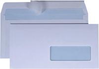 50 Zelfklevende enveloppen met venster rechts C5/6 114 x 229 mm