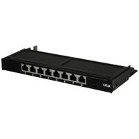 LogiLink NP0064B Patchpaneel 483 mm (19) CAT 6A 0.5 HE Zwart LogiLink NP0064B Patchpaneel 483 mm (19) CAT 6A 0.5 HE Zwart