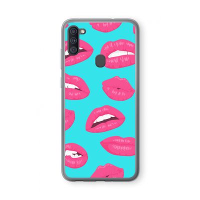 Bite my lip: Samsung Galaxy A11 Transparant Hoesje