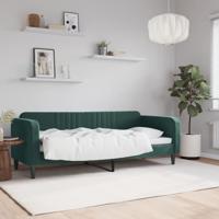 Slaapbank 80x200 cm fluweel donkergroen