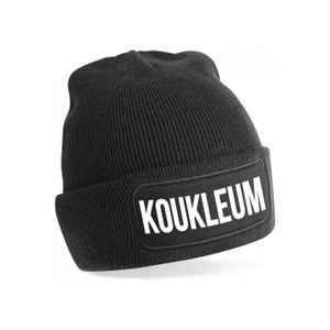 Koukleum muts unisex one size - zwart