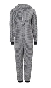 Cocodream dames Onesie - Stripe - 693351 - Grijs