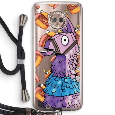 Loot Burger: Motorola Moto G6 Transparant Hoesje met koord