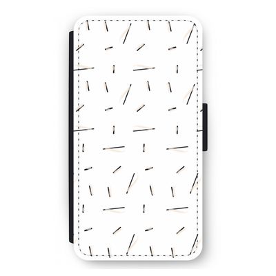 Hipster stripes: iPhone 12 mini Flip Hoesje