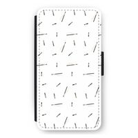 Hipster stripes: iPhone 12 mini Flip Hoesje